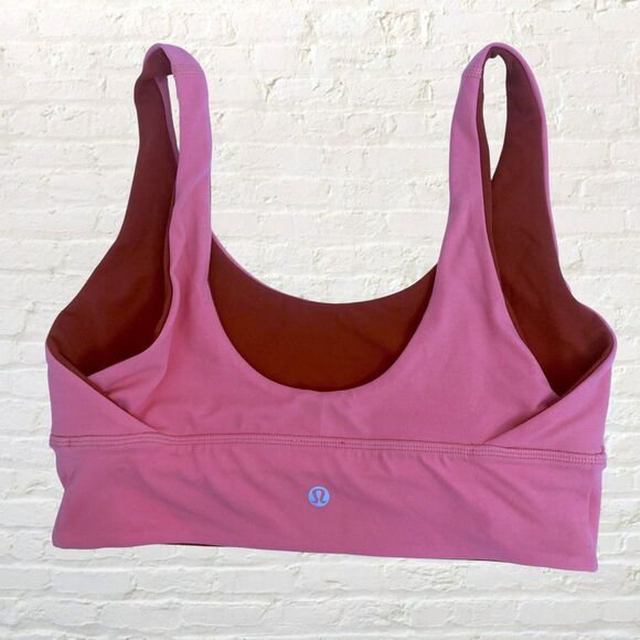 Lululemon Align Reversible Bra 8 Light Support Smoky Red Pink Blossom - Picture 4 of 14
